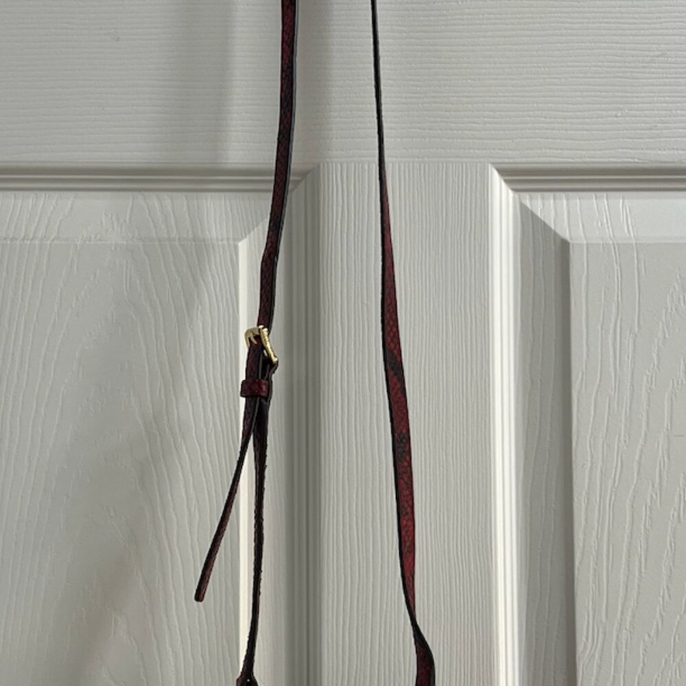 Michael Kors Frankie Embossed Python Leather Smal… - image 6